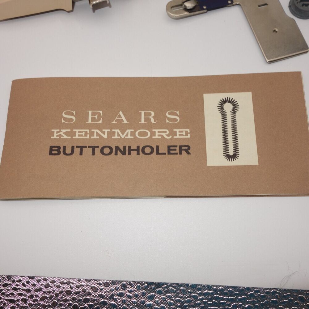 Vintage Antique Sears Automatic Buttonhole Attachment in Box for Sewing Machine - Picture 2 of 6